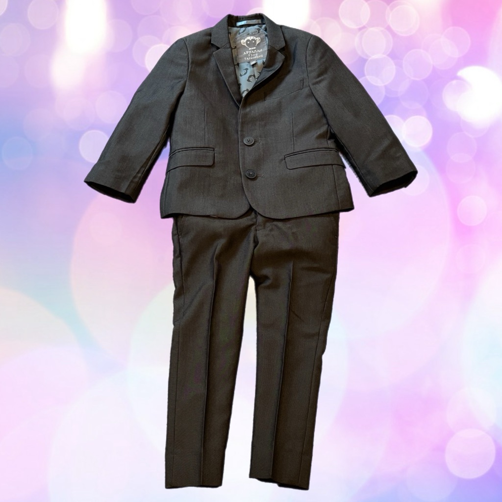 Appaman Kids Two Piece Lined Classic Mod Vintage Black Suit Set For Size 3t